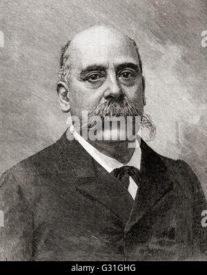 Emilio Castelar y Ripoll, 1832 – 1899. Spanish republican politician, and a president of the First Spanish Republic. Stock Photo