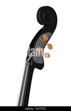 Contrabass. Isolated on white background. Include clipping path Stock Photo