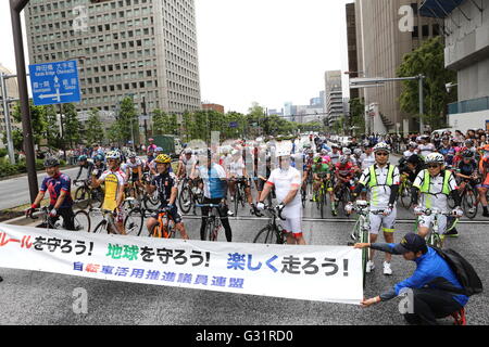 Tokyo, Japan. 5th June, 2016. General view Cycling : the 8th stage <Tokyo> of Tour of Japan 2016 in Tokyo, Japan . Credit:  AFLO SPORT/Alamy Live News Stock Photo