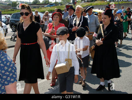 Brighouse, UK. 05th June, 2016. People dressed in period costume at the ...