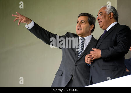 Lisbon, Portugal. 06th June, 2016. Prime Minister Antonio Costa was the FPF stages center to greet the national football team before the European Championship on June 06, 2016 Lisbon, Portugal. Credit:  Gonçalo Silva/Alamy Live News Stock Photo