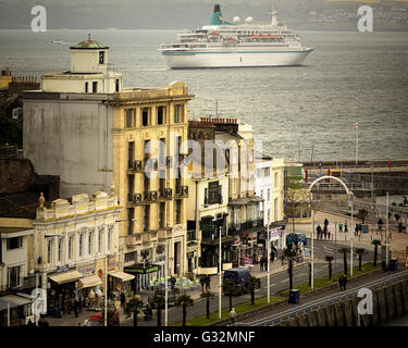 GB - DEVON: The German cruise liner MS Albatros off Torquay (02 May 2016) Stock Photo