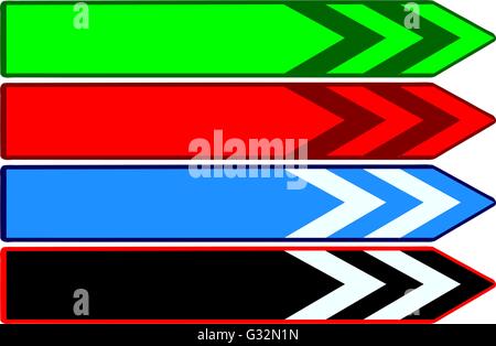 colorful web buttons,green, blue, red and black web button, Stock Vector