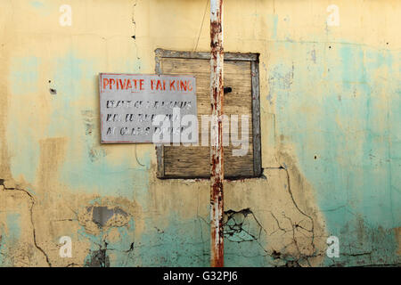 Private Parking sign Stock Photo