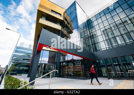 Exterior of University of Strathclyde Business School in Glasgow, Scotland, united Kingdom Stock Photo
