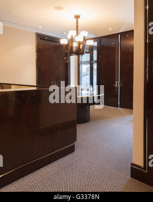 Empty luxury reception hall in modern office building Stock Photo