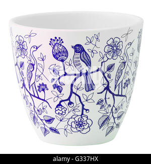 Plant pot isolated on white. Include clipping path Stock Photo