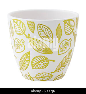 Plant pot isolated on white. Include clipping path Stock Photo