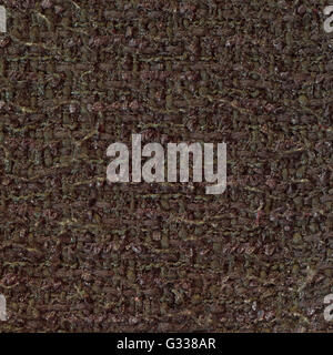 Olive yellow woven woolen fabric texture. Complicated melange. Close up fragment of the top view. Stock Photo