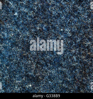 Turquoise  blue melange fuzzy woolen cloth texture. Close up fragment of the top view. Stock Photo