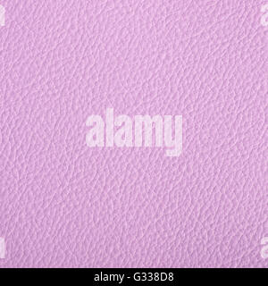 Pink leather texture. Close up, top view. Stock Photo