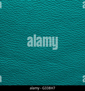 Aqua blue leacher texture. Close up, top view. Stock Photo