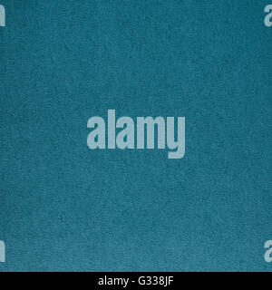 Turquiise  suede leather texture. Close up, top view. Stock Photo