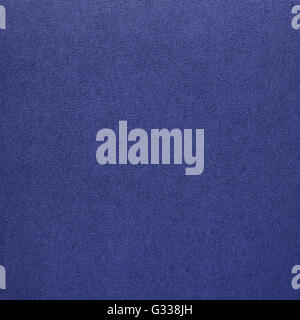 Royal blue suede leather texture. Close up, top view. Stock Photo