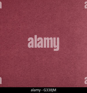 Suede leather cranberry  texture. Close up, top view. Stock Photo