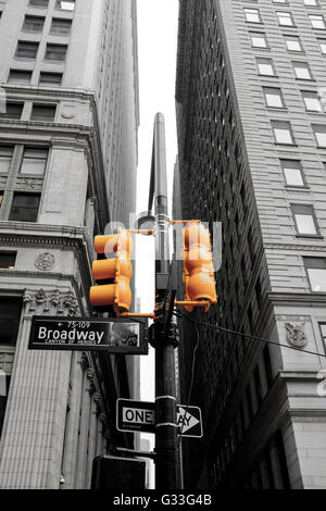 Broadway street sign, Manhattan, New York, USA Stock Photo