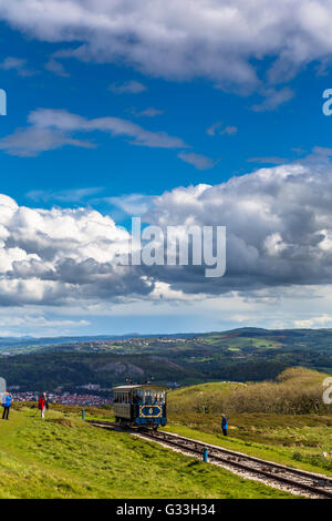 Llandudno coast and Orme in Conwy County Borough, Wales, located on the Creuddyn peninsula Stock Photo