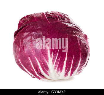 red chicory isolated on white Stock Photo
