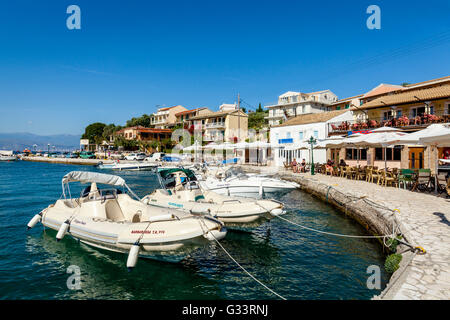The Harbour At Kassiopi, Corfu, Greece Stock Photo