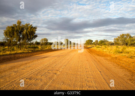 Plenty Hwy near Gemtree in the Northern Territory, Australia Stock Photo