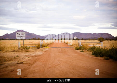 A cattle station near Gemtree in the Northern Territory, Australia Stock Photo