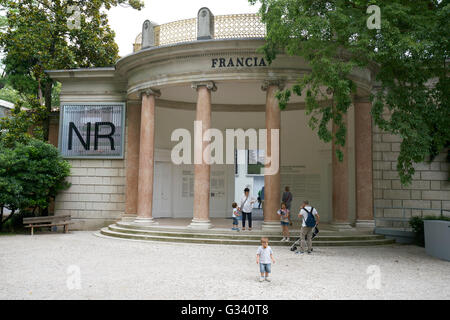 Installation at the Architecture Biennale of Venice (La Biennale di Venezia). Alejandro Aravena. Stock Photo