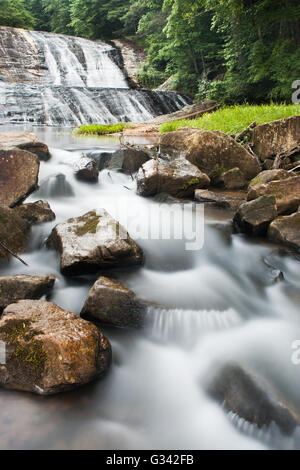 A beautiful shot of cascade waterfalls in a forest Stock Photo - Alamy