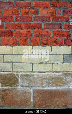 Brick and stone wall Stock Photo