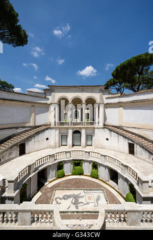 Rome Italy Villa Giulia The Frescoed Semicircular Loggia Today The Villa Houses