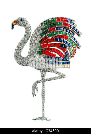 Wallis simpson s jeweled flamingo hi res stock photography and