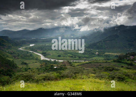 Orosi valley view, Cartago, Costa Rica Stock Photo