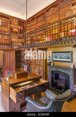 Sir Walter Scott's studiy in Abbotsford House, his former home, near Melrose, Scottish Borders, Scotland, UK Stock Photo