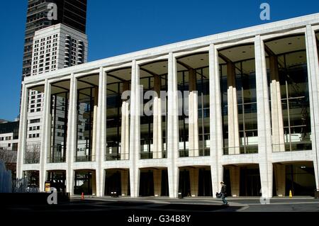 New York City: David Geffen Hall at Lincoln Center for the Performing Arts Stock Photo