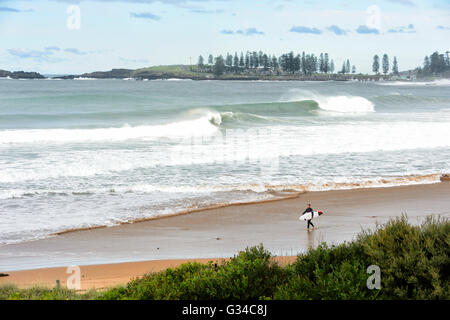 Bombo Beach after a storm, Kiama, Illawarra Coast, New South Wales, Australia Stock Photo