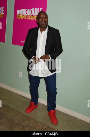 Los Angeles, California. 6th June, 2016. HOLLYWOOD, CA - JUNE 06: Actor Tituss Burgess attends a For Your Consideration panel for the show 'Unbreakable Kimmy Schmidt' at UCB Sunset Theater on June 6, 2016 in Los Angeles, California. | Verwendung weltweit © dpa/Alamy Live News Stock Photo