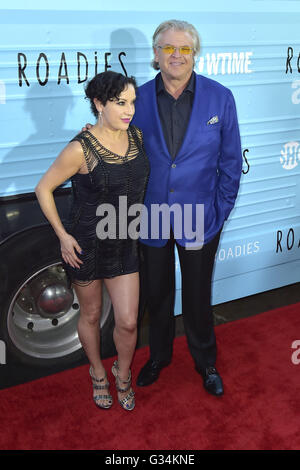 Margo Rey and Ron White attend the premiere for Showtime's 'Roadies' at ...