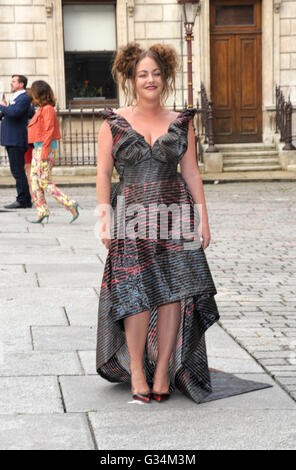 London, UK. 7th June, 2016.  Jaime Winstone  attending the Royal Academy of Arts Summer Exhiibition 2016 at Burlington House Piccadilly London. Credit:  Peter Phillips/Alamy Live News Stock Photo