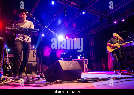 Milan Italy. 07th June 2016. The American singer-songwriter Elisabeth Corrin Maurus known on stage as LISSIE perform live on stage at Carroponte to present his new album 'My Wild West' Credit:  Rodolfo Sassano/Alamy Live News Stock Photo