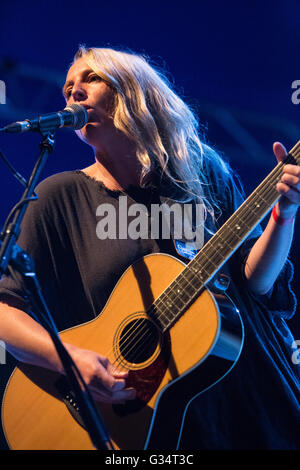 Milan Italy. 07th June 2016. The American singer-songwriter Elisabeth Corrin Maurus known on stage as LISSIE perform live on stage at Carroponte to present his new album 'My Wild West' Credit:  Rodolfo Sassano/Alamy Live News Stock Photo