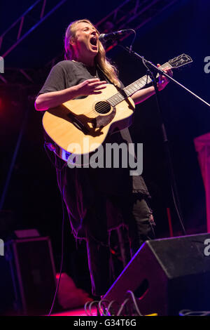 Milan Italy. 07th June 2016. The American singer-songwriter Elisabeth Corrin Maurus known on stage as LISSIE perform live on stage at Carroponte to present his new album 'My Wild West' Credit:  Rodolfo Sassano/Alamy Live News Stock Photo