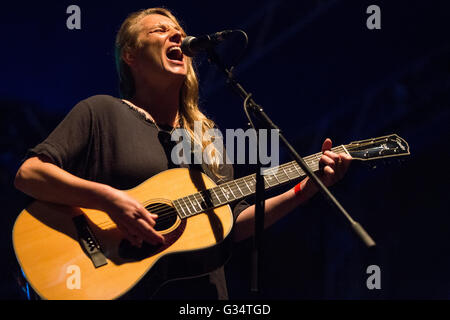 Milan Italy. 07th June 2016. The American singer-songwriter Elisabeth Corrin Maurus known on stage as LISSIE perform live on stage at Carroponte to present his new album 'My Wild West' Credit:  Rodolfo Sassano/Alamy Live News Stock Photo