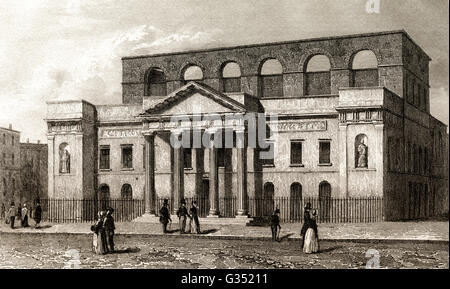 The Theatre Royal, Covent Garden, West End, London, England, 18th century Stock Photo