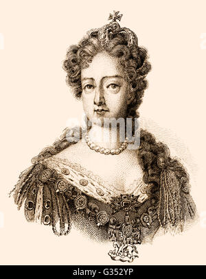Anne Stuart, 1665 - 1714, Queen of England, Scotland and Ireland
