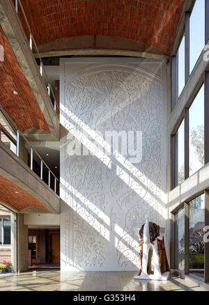 Entrance area. TrIburg HQ, Gurgaon, India. Architect: SPA Design , 2015. Stock Photo