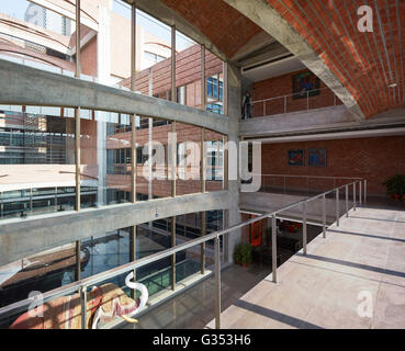 Entrance area. TrIburg HQ, Gurgaon, India. Architect: SPA Design , 2015. Stock Photo