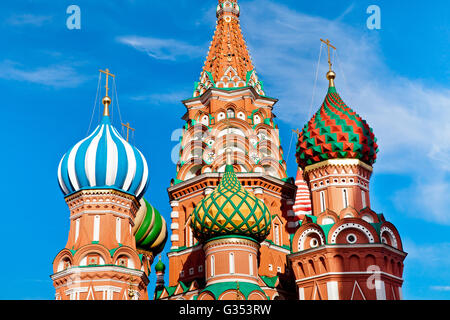 St. Basil's Cathedral on Red square in Moscow, Russia Stock Photo