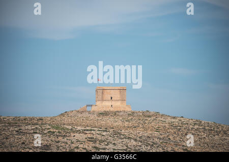 Coastal fort on Comino Island in Malta Stock Photo