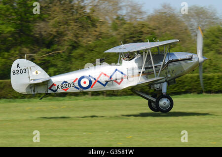 Hawker Demon I was a 1930s RAF fighter variant of the Hart light bomber. It was developed as fighters of the era couldn't match the Hart Stock Photo