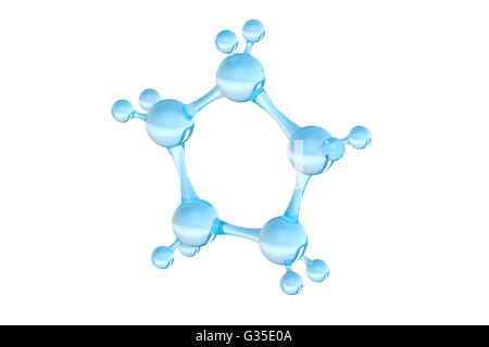Molecule,  3D rendering isolated on white background Stock Photo