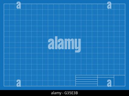Drafting Blueprint, Grid, Architecture Stock Vector